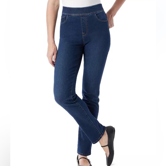 Gloria Vanderbilt
Women's Amanda High-Rise Straight Pull-On Jeans Murray Wash - Picture 1 of 6